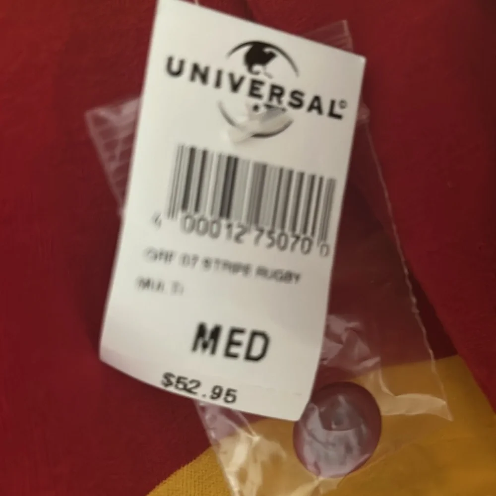 New with Striped Gryffindor Rugby Shirt size medium - Picture 2 of 3